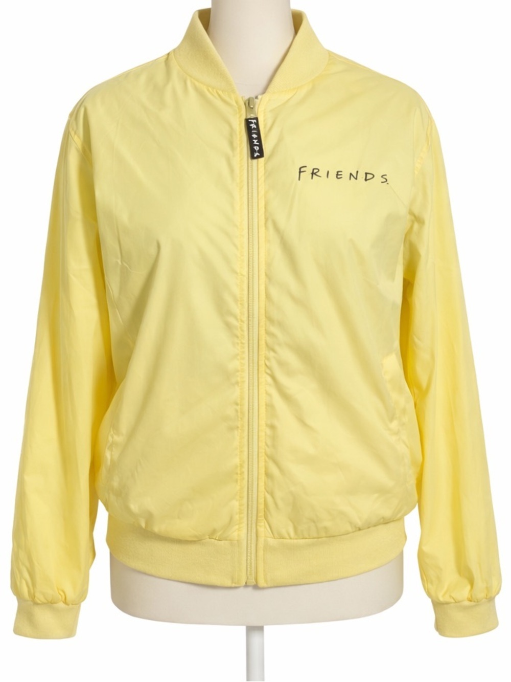 FRIENDS yellow Central Perk Bomber Jacket Size Small